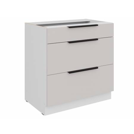 Szafka z szufladami 80 cm kaszmir + biały CAROL 80 D 3S BB